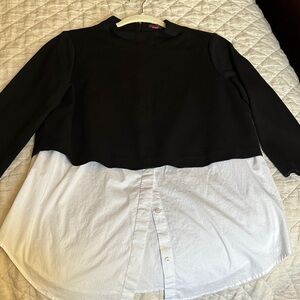 Vince Camuto Elegant Black Top